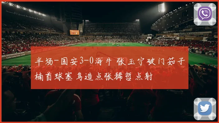 半场-国安3-0海牛 张玉宁破门茹子楠首球塞鸟造点张稀哲点射